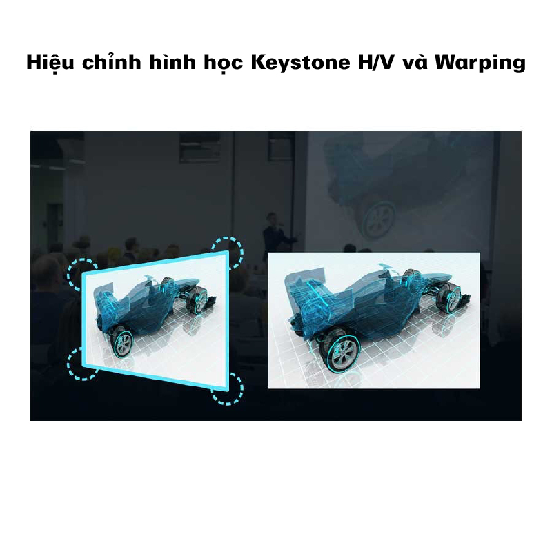 Cinema P2- Hiệu chỉnh hình học Keystone H.V và Warping