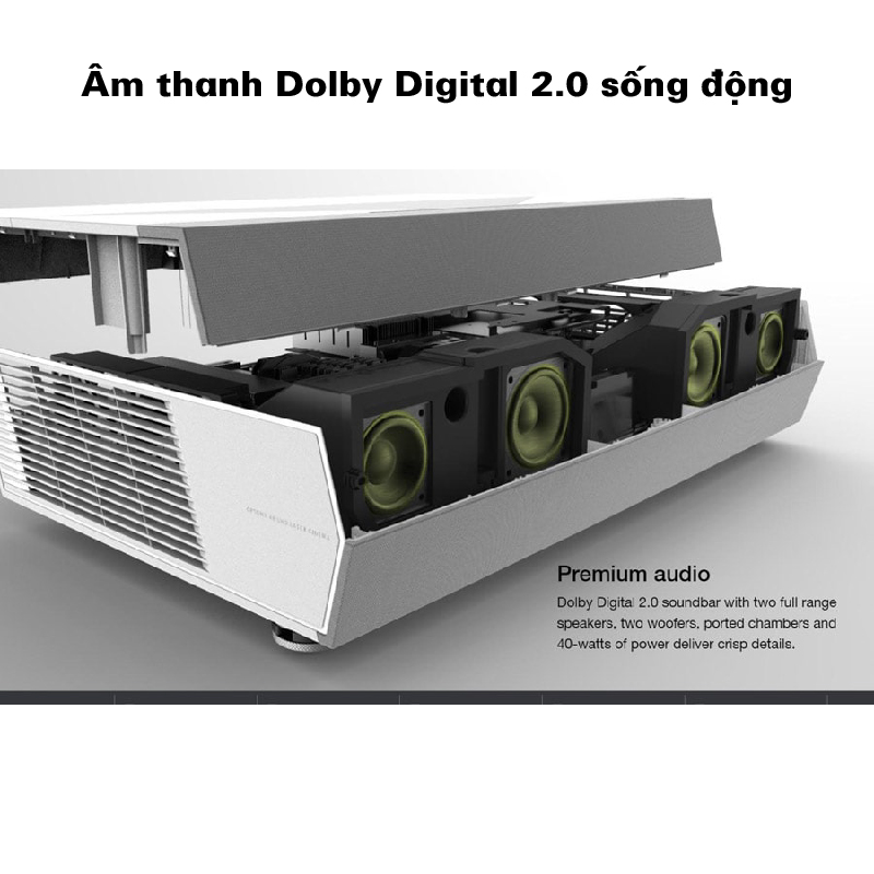 Cinema P2- âm thanh Dolby Digital 2.0 sống động