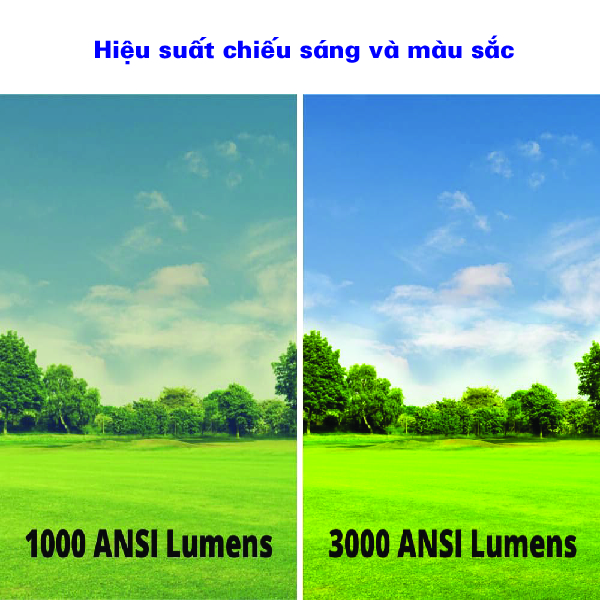 PS750W- Hiệu suất chiếu sáng và màu sắc