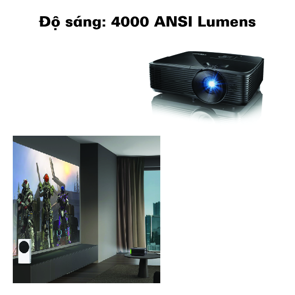 X400Lve- độ sáng máy chiếu