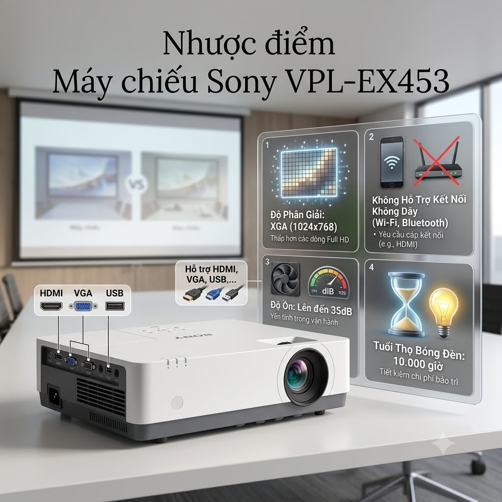 Nhược điểm-VPL EX-453
