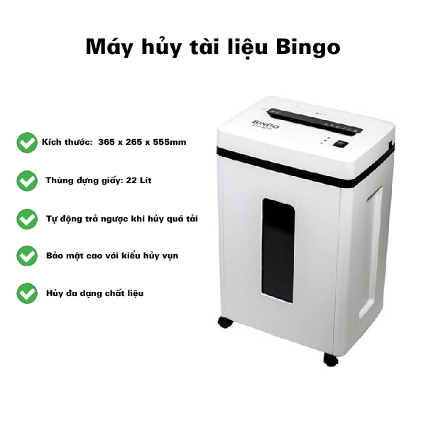 Bingo C40CD- Kích thước máy