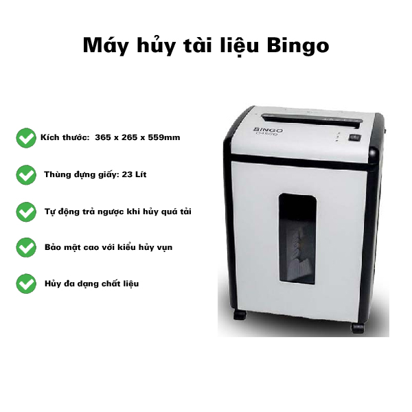 Bingo C45CD- Kích thước máy
