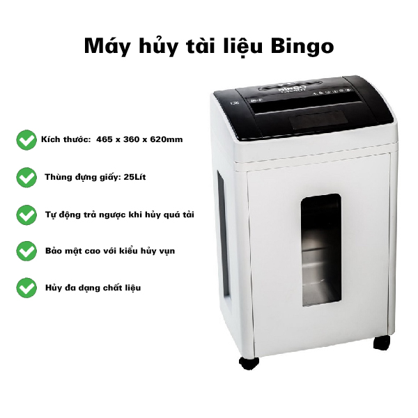 Bingo C46CDT- Kích thước máy