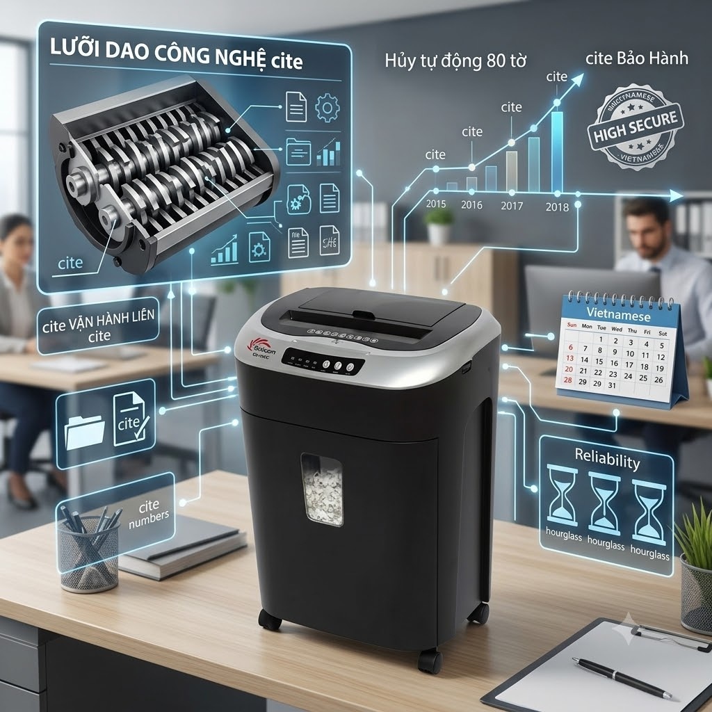 Hủy tự động 80 tờ – Giảm thời gian thao tác-PS-990C