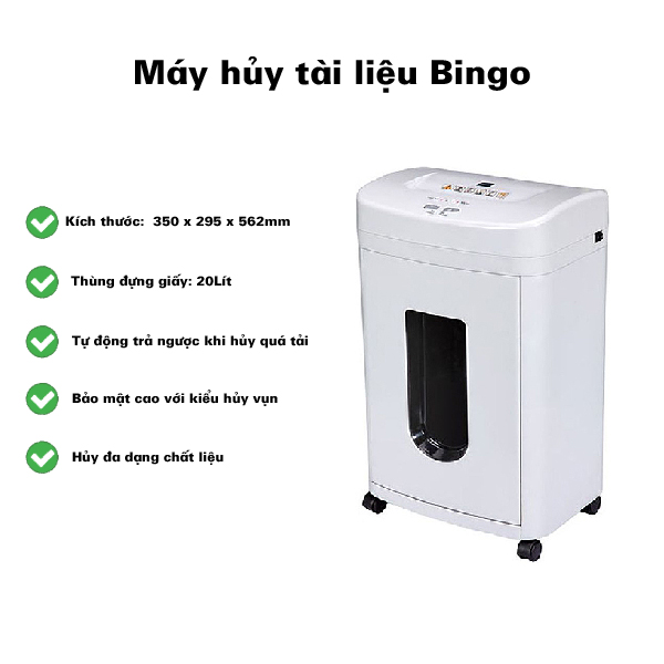 bingo C35- Kích thước máy