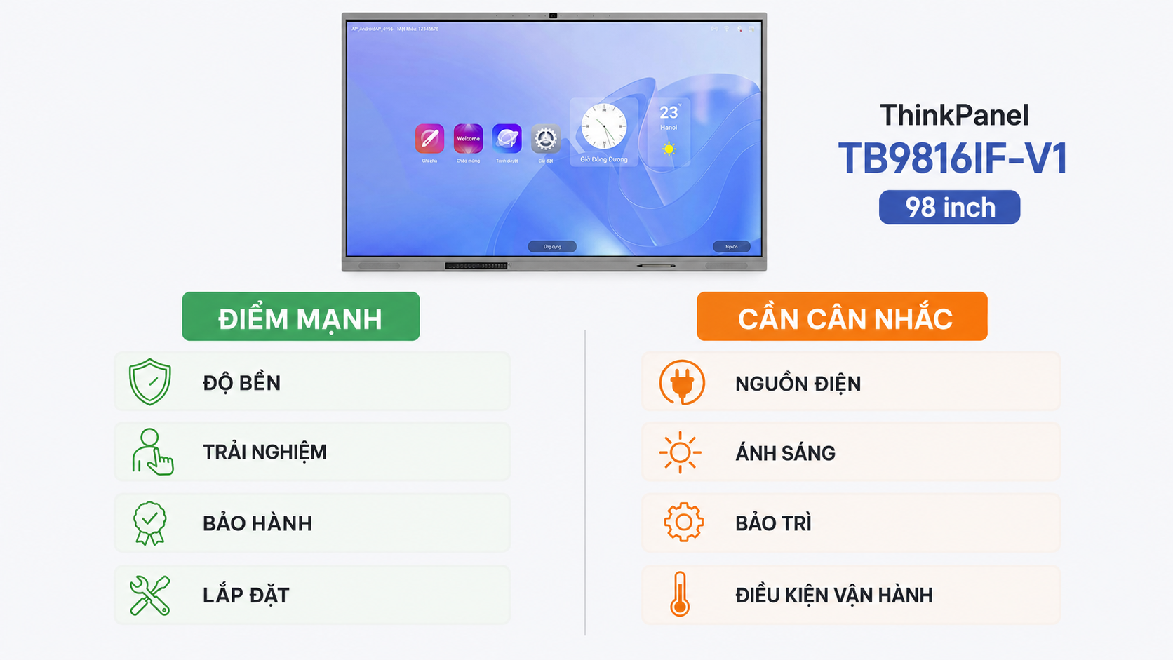 8- ThinkPanel 98 inch (TB9816IF-V1)